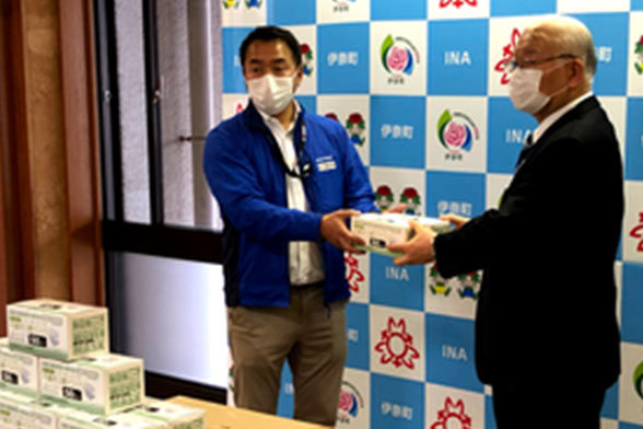 マスク、医療機関に提供のサムネイル